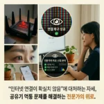 "인터넷 연결이 확실치 않음"에 대처하는 자세, 공유기 먹통 문제를 해결하는 전문가의 위로