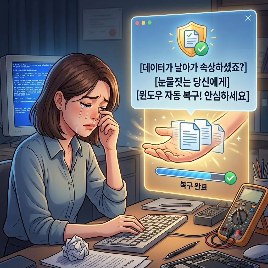 작업 중 날아간 문서로 눈물짓는 당신에게, 윈도우 파일 자동 복구 기능이 전하는 위로